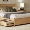 Bed with Storage Queen bed frame with storage MZee Furniture USA