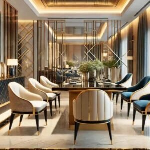 Luxury Solid Wood Dining Table and Chairs Set – Premium Rosewood Design for USA Homes