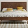 Wood Bed Frame solid wood bed frame MZee Furniture USA