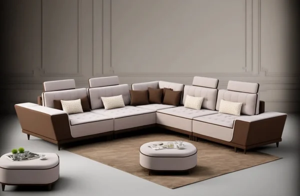 Luxury Wooden Corner Sofa Bed Design by MZee Furniture USA