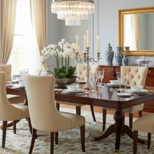 Dining Table Set for 6 and Dining Room Set MZee Furniture USA