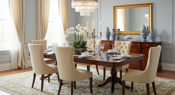 Dining Table Set for 6 and Dining Room Set MZee Furniture USA