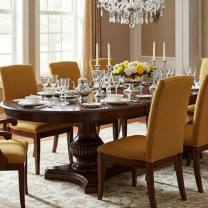 Oval Dining Table Shape Table Top Type Wood