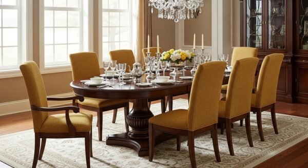 Oval Dining Table Shape Table Top Type Wood