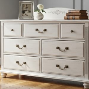 White Dresser and Black Dresser MZee Furniture USA