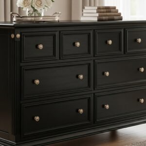 White Dresser and Black Dresser MZee Furniture USA