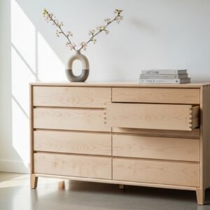 White Dresser and Black Dresser MZee Furniture USA