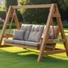 solid wood porch swing design 2025