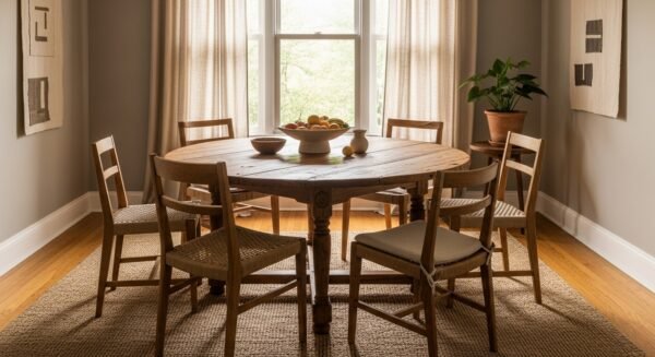 round dining table set for 4, 6, 8, with chairs