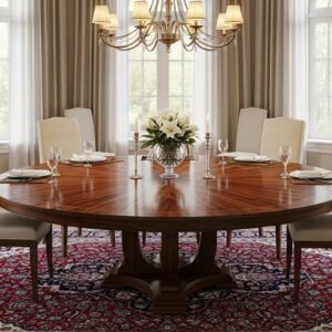 round dining table set for 4, 6, 8, with chairs