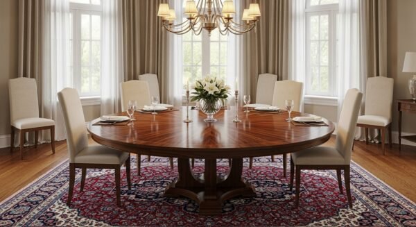 round dining table set for 4, 6, 8, with chairs