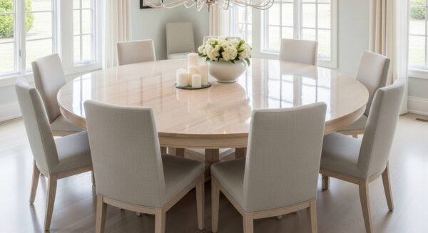 round dining table set for 4, 6, 8, with chairs