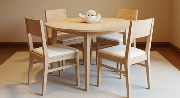round dining table set for 4, 6, 8, with chairs