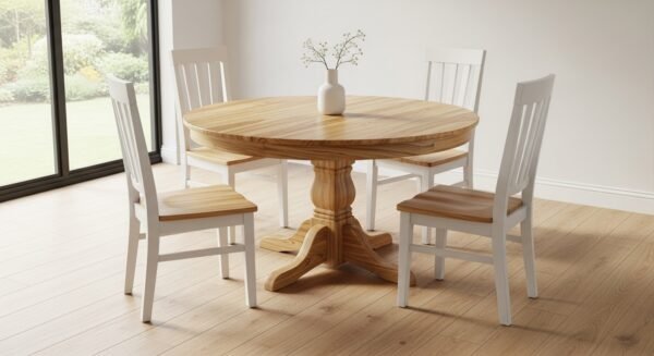 round dining table set for 4, 6, 8, with chairs