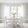 round dining table set for 4, 6, 8, with chairs