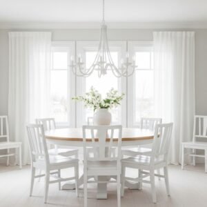 round dining table set for 4, 6, 8, with chairs