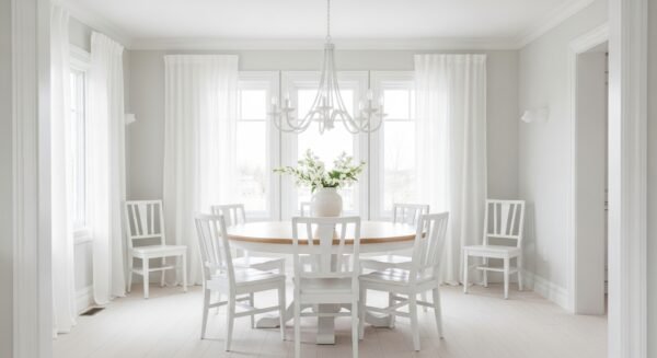 round dining table set for 4, 6, 8, with chairs
