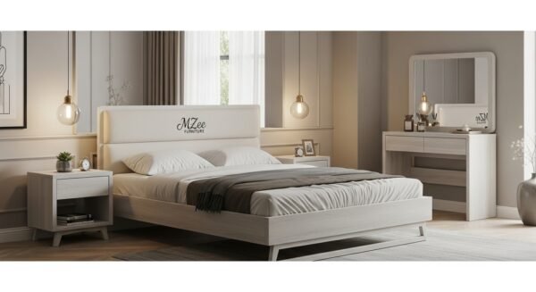 modern King size bed solid wood design