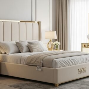 modern King size bed solid wood design