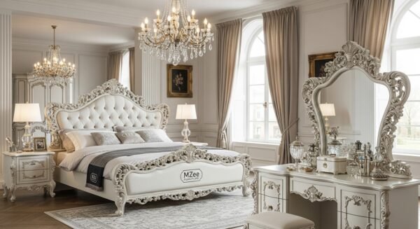 MZee King size bed handcrafted wooden furniture