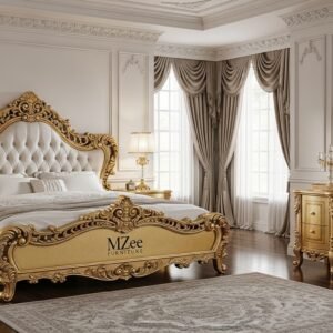 MZee King size bed handcrafted wooden furniture