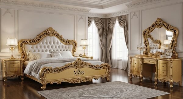 MZee King size bed handcrafted wooden furniture