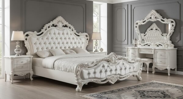 MZee King size bed handcrafted wooden furniture