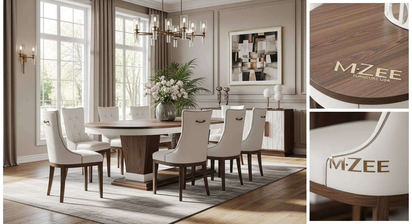 Round-dining-table-set-for-8-white