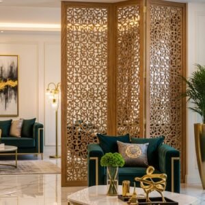 Wood Carved Room Divider Screen – MZee Room Divider