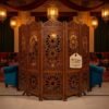 Wood Carved Room Divider Screen – MZee Room Divider