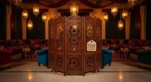 Wood Carved Room Divider Screen – MZee Room Divider