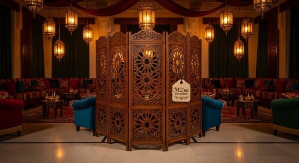 Wood Carved Room Divider Screen – MZee Room Divider