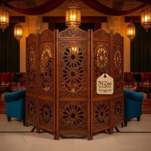 Wood Carved Room Divider Screen – MZee Room Divider