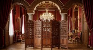 Wood Carved Room Divider Screen – MZee Room Divider