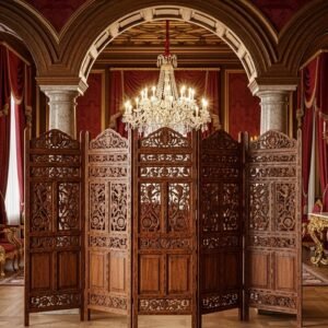 Wood Carved Room Divider Screen – MZee Room Divider