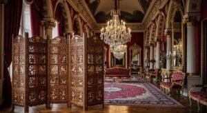 Wood Carved Room Divider Screen – MZee Room Divider