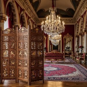 Wood Carved Room Divider Screen – MZee Room Divider