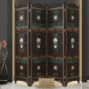Wood Carved Room Divider Screen – MZee Room Divider