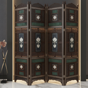 Wood Carved Room Divider Screen – MZee Room Divider