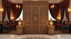 Wood Carved Room Divider Screen – MZee Room Divider