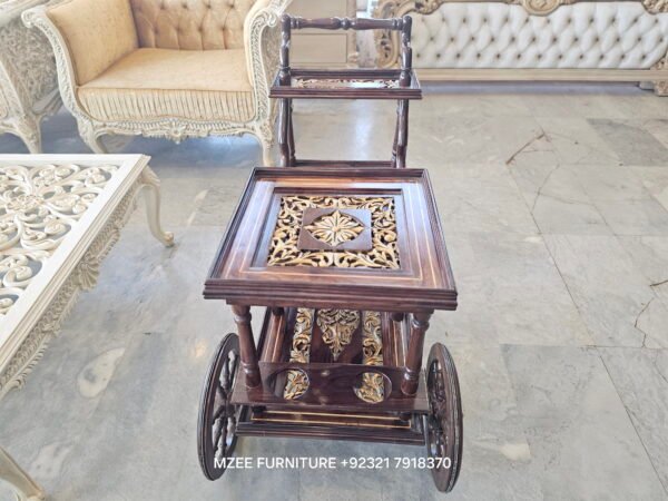 Bar Cart – Luxury Wooden Furniture 2025 mzee furniture