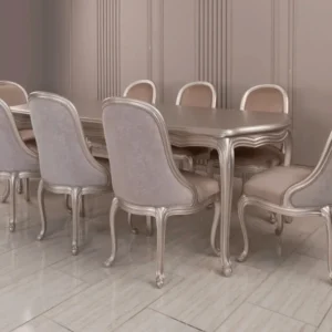 Dining Table for 8 by Mzee Furniture – Luxury Solid Wood 8-Seater Dining Table