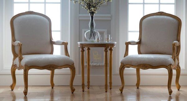 Wood Carved Accent Chairs by MZee Furniture USA – Handcrafted Solid Wood Statement Chairs